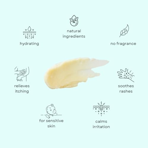 Organic Baby Diaper Rash Relief Balm by Irene Organics - Diaper Rash Treatment Made with Natural Ingredients for Soothing and Relief, Essentials for Baby’s Bum 4oz