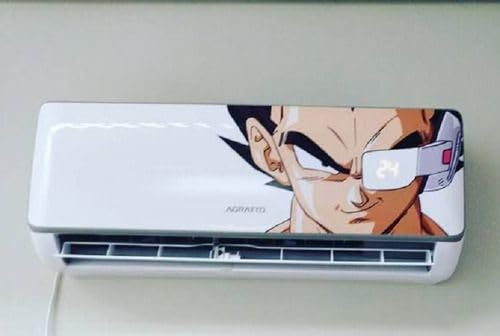 INKFENCE Vegeta Dragon Ball Z Air Conditioner Sticker, Anime Theme, 30 x 20 CM, AC Skin Decal Self Adhesive Sticker (Pack of 1)