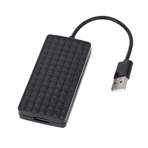 Adaptador USB inalámbrico negro para la navegación y conectividad del teléfono en el coche