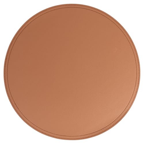 Set 6 Tovaglietta color cuoio in PVC àò39 cm Horeca marrone