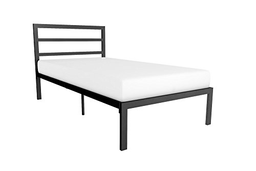 Signature Sleep Metal Platform Bed With Headboard, Twin, Black #TOP6