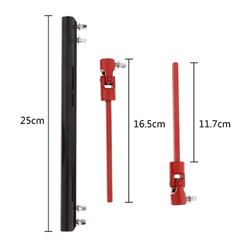 Eje de accionamiento para pedal doble de batería 31cm acero miniatura 3