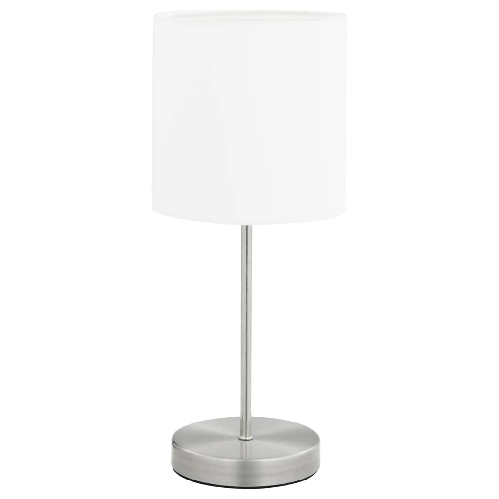 vidaXL 2X Lámparas de Mesa de Encendido Táctil Luz Encima de Mesita Mueble Escritorio Blanco y Plateado