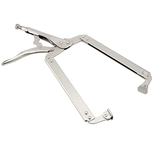 Heihak 3 Packs 18 Inch Large C Clamp Locking Pliers With Swivel Pads, Heavy Duty Vice Grip Clamp Set, Adjustable Welding Clamps Tools For Woodworking Welding #TOP4