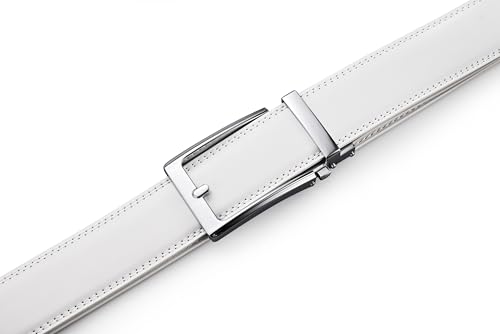 Image of Men's Belt, Ratchet Dress Casual Belt with Adjustable Automatic Buckle Trim to Fit