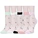 Produktbild Damen Mädchen durchsichtige Netz-Nylon-Socken, niedlich, bunte Spitze, ultradünn, durchsichtig, Knöchelsocken - - Medium