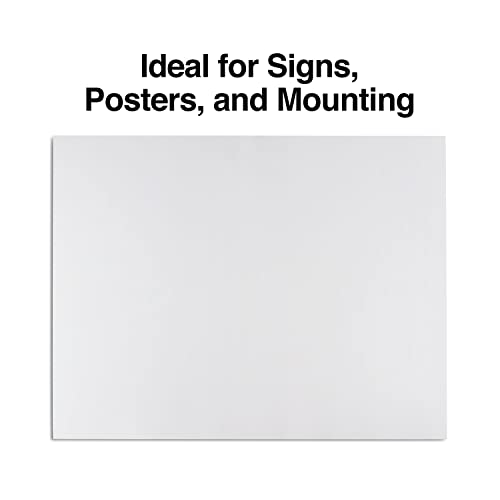 Staples Premium Poster Board, 22\" x 28\", White, 10/Carton - Display Boards for School & Office Projects