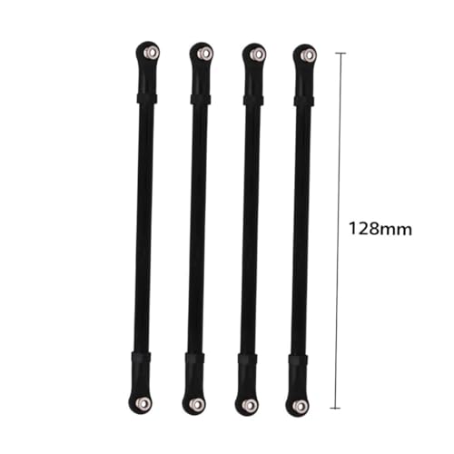 Varilla de tracción RC 1/10 Anneome y tirante de varillaje para coche trepador negro 5