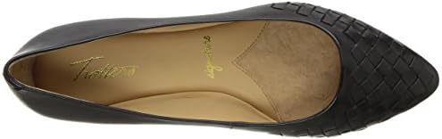 Trotters Women's Estee Woven Ballet Flat, Black, 8.5 Wide | Image 4