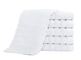 Classic Turkish Towels - Luxury Ribbed Washcloths, 100% Turkish Cotton, Quick Dry, Soft and Absorben