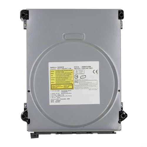 Torchlit Unidad de DVD de repuesto VAD6038 para Microsoft para Xbox 360 con unidad de lectura integrada HOP-141X tamaño estándar, construcción de metal