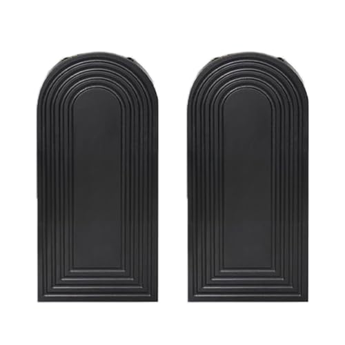 omiinitio Jarrones de madera negra modernos para colgar en la pared, 2 unidades, macetas arqueadas, flores secas, soporte para plantas verdes artificiales para la estética de su hogar