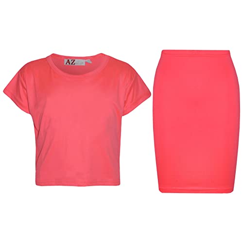Conjunto de faldas ajustadas y camiseta de vientre liso para evitar calor en niñas