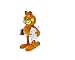 Produktbild Plastoy 66002  Kleine  Figurine-Garfield und Seine Kopfkissen