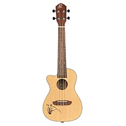 Ortega Guitars Ukulélé Concert électro-acoustique – gaucher – Série Bonfire – table épicéa avec motif gravé au laser… - Les Beatles, Paul McCartney, John Lennon, RIngo Starr, George Harrison Ortega Guitars Ukulélé Concert électro-acoustique - gaucher - Série Bonfire - table épicéa avec motif gravé au laser… – Image 2