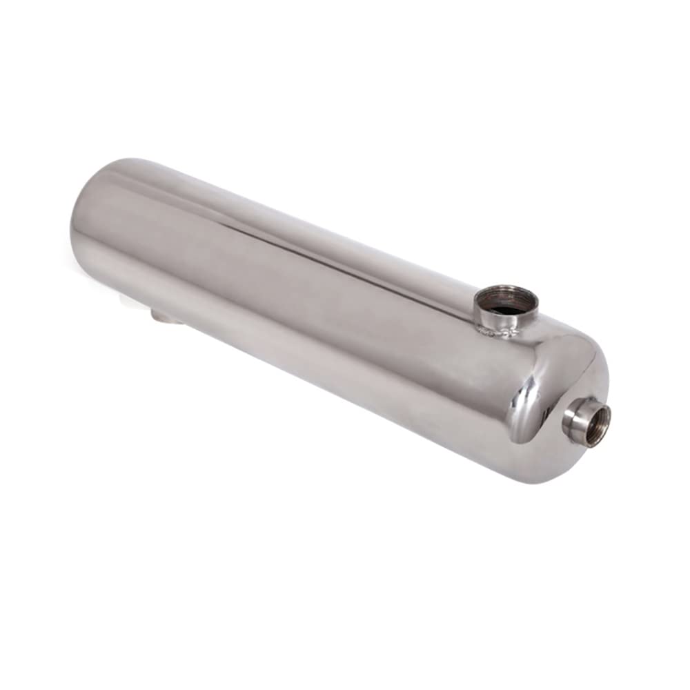 Intercambiador de calor de piscina de acero inoxidable, salida de alta BTU para un calentamiento eficiente del agua en piscinas y spas, control óptimo de temperatura, diseño duradero y resistente a la