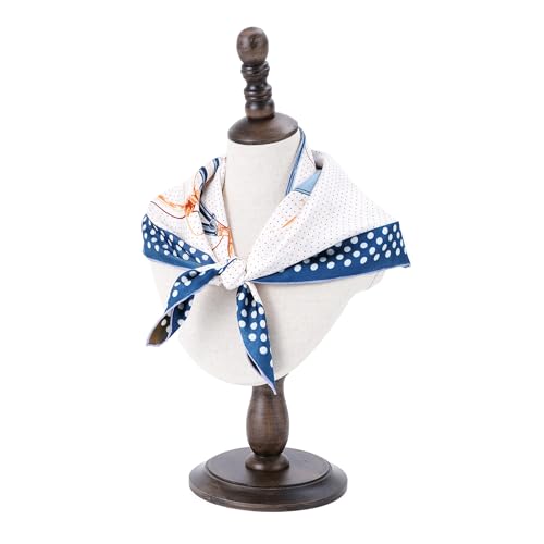 100% Mulberry Silk Square Scarf for Women, Premium Custom-Woven Twill Scarf 25.6" x25.6'', Hand-Rolled, Gift-Ready3