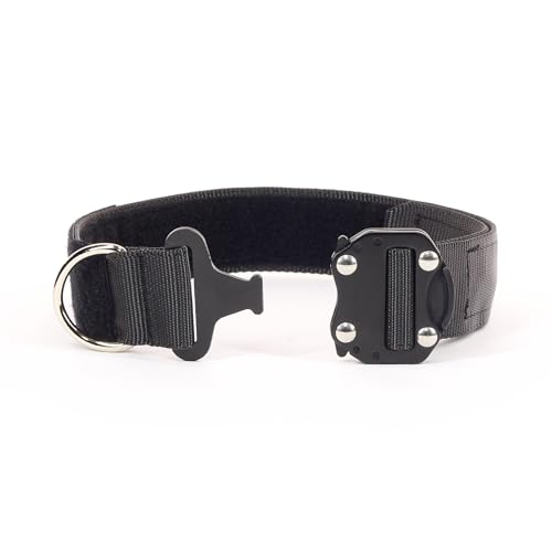 Zentauron Diensthund Halsband Kilo 9 45mm breites Hundehalsband mit Zweipunkt Metall-Schnalle