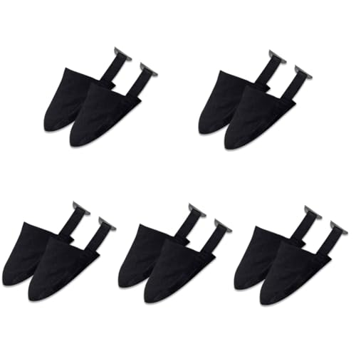 OSOLADY 3 Pairs Elastic Bowling Shoe Protectors Black Bowling Equipment Slider Cover
