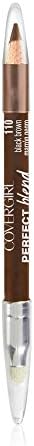 COVERGIRL Perfect Blend Eyeliner Pencil, Black Brown, 1 Count, .03 Oz, Eyeliner Pencil with Blending Tip For Precise or Smudged Look (Packaging May Vary)
