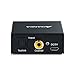 DAC Audio Converter, AMANKA Digital to Analog Audio Converter with Digital Optical Toslink and Coaxial Inputs to Analog RCA and AUX 3.5mm (Headphone) Outputs Fiber Cable Included