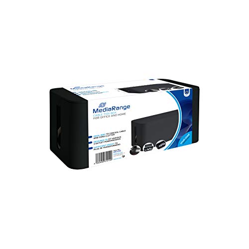 MediaRange MRCS306 �P�[�u���{�b�N�X �X���[�� 233x118x114mm �u���b�N
