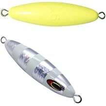 2pcs 16oz Eddie Bomb Heavy Bluefin Tuna unrigged Glow Silver Rainbow Vertical Fast Sinker Flat Fall Glow in The Dark
