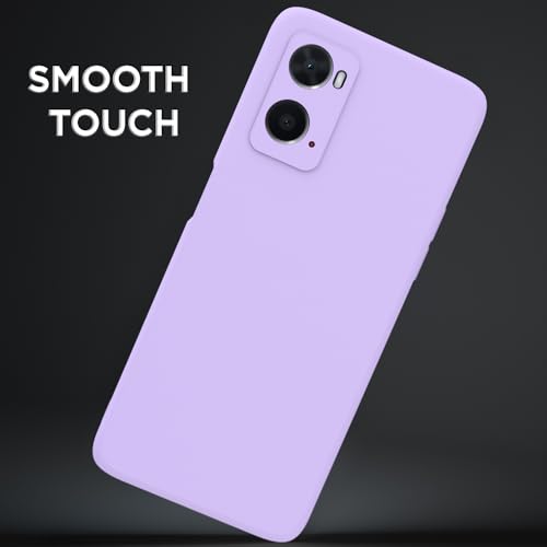 Image of Outlouders Back Cover for Oppo A76 / Oppo A96 / Oppo A36 | Camera Protection | Durable Soft Matte Silicone Bumper Case (Purple)