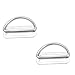 Jkjhbhged 1 Set Webbing Strap Keeper D Ring Buckle Stainless Steel Scuba Diving Belt with BCD Accessories, silver