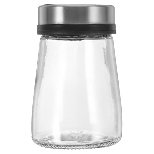 MAGICLULU Distributore di Spezie e Pepe in Acciaio Inossidabile Foro Regolabile, Barattolo Conico da 180 Ml, Contenitore per Sale e Aromi da Cucina, Shaker per Condimenti