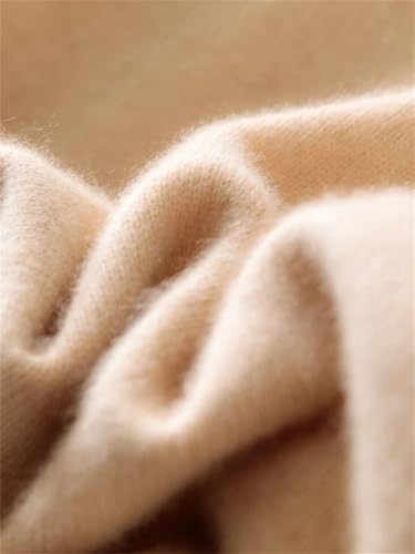 Men's Thickened Warm Sweater O Neck Casual Pullover Solid Merino Wool Soft Warm Knitwear Bottom Top3