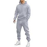 ZGHQHCDRH Men's Tracksuits Workout Long Sleeve Hoodies and Sweatpants Men's Sweatsuits Baggy Tracksu