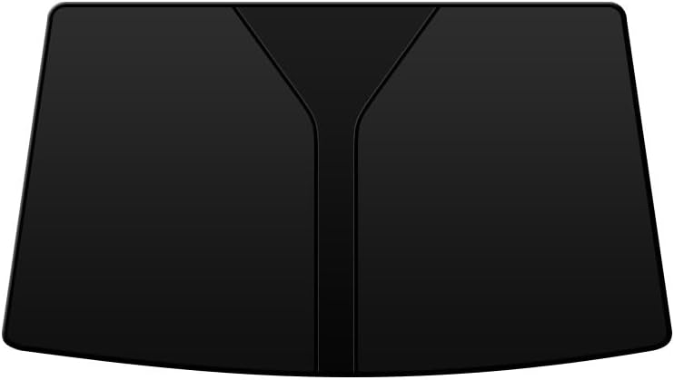 MZHIJIEDM Visera del Parabrisas del Coche para Tesla Model 3/Model Y/Model S/Model X 2000-2019 2020 2021 2022 2023 2024, Parasol para Parabrisas Delantero Protección UV Accesorios Coche,Negro