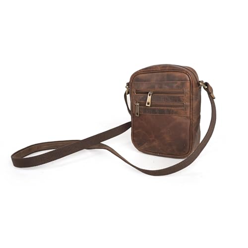 Image of Genuine Leather Sling Bag for Men, Stylish and Spacious Side Bag for Men, Crossbody Bag for Men Daily Use
