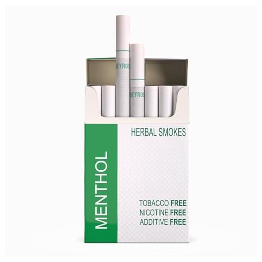 Los cigarrillos de mentol Honeyrose a base de plantas