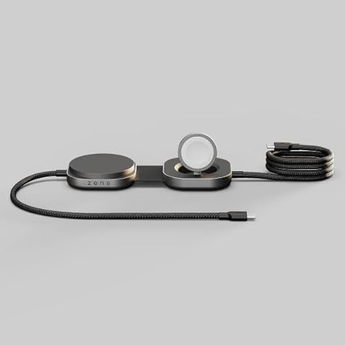 ZENS Charging Cable Pro 3 | The Only Cable that Charges MacBook 140W + iPhone MagSafe Qi2 Wireless 15W + Apple Watch Fast Charge | MFi Certified | Power Adapter Not Included | 4.9 ft | Black