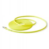 John Dog wasserdicht Schleppleine für Hunde 9,7m - robuste & wetterfeste Hundeleine - Trainingsleine Laufleine für große & kleine Hunde - Übungsleine aus Nylon mit 2 Karabiner - 1cm Breite - Neon Gelb