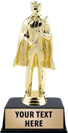 Crown Awards Beauty King Trophies with Custom Engraving, 6" Personalized Beauty King Trophy On Black Base Prime