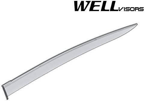 WellVisors Window Visors Wind Deflectors Compatible with Subaru 2017-2023 Impreza Sedan Premium Series Rain Guards 3-847SU015