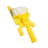 Veemoon Rullo per Pittura Multifunzionale in Abs Giallo, Portatile Testine Intercambiabili, per Ritocchi Muro e Verniciatura senza Gocce