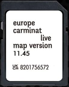 Mise à Jour cartographie Europe 2025 v11.45 – Carte SD Navigation – Compatible avec Renault Tomtom Live (Lecteur de Carte SD à Droite de l’écran)