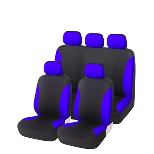Housses de siège de voiture universelles bleues avec protection totale avant arrière