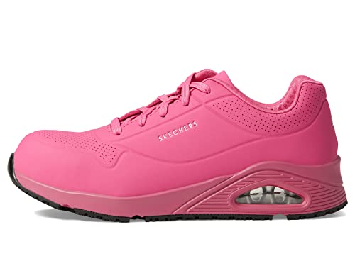 Image of Skechers Women's Work Uno Sr Deloney Shoe | Work, Slip-ins, Slip Resistant, Electrical Hazard, Air-Cooled Memory Foam, Heel Pillow, Bungee