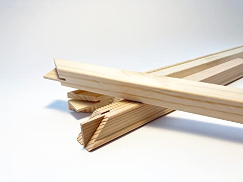 30mm Keilrahmenleisten Leer Schöne FSC® Holzleisten Selbst Zusammenbauen In Vielen Varianten Ohne Leinwand In Galerie Qualität (80 x 60 cm) Cover