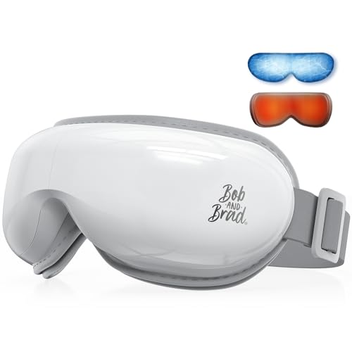 Bob and Brad EyeOasis 3 - Masajeador de Ojos con Calor y frío, Compresión y Música, Recargable Ocular Masajeador Máscara ocular para Relajar los Ojos y Reducir la Tensión Ocular, Ojos Secos