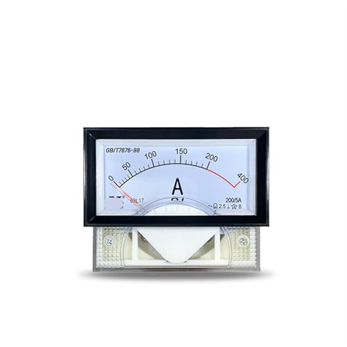 69L17 Ac Double Overload Ammeter 50/75/100/200A/300/5A Buffered AC Pointer Meter AC 1Pcs(AC 400-5A 800A)