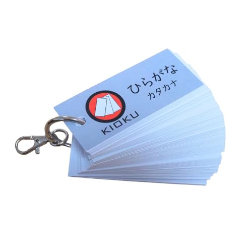 KIOKU Hiragana & Katakana Flash Card Set – Master Japanese Writing with Vocabulary (Paper Box)