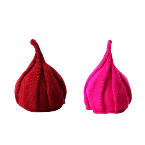 TEMPNAP Gorro de Punto de Invierno para Ñiño en Color Rojo, Fibra Acrílica, Fácil de Lavar y Secar, Adecuado para Clima Frío y Mantener el Calor