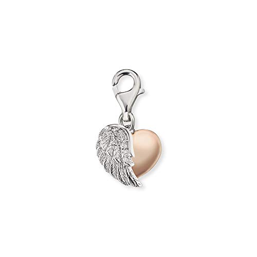 Colgante Engelsrufer Charms de mujer en plata bicolor con acabado artesanal ERC-HEARTWING