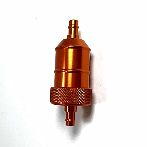 In-line Aluminum Fuel Filter - 1/4\" OD & .14\" ID - GOLD - Fits Scooters, Motorcycles, ATVs, Dirt Bikes, Go Karts, Dune Buggies, & More! [4021A3] - Thumbnail 5